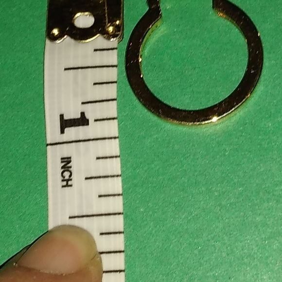 Gold over 925 loop earrings 5.8 grams - Picture 5 of 6